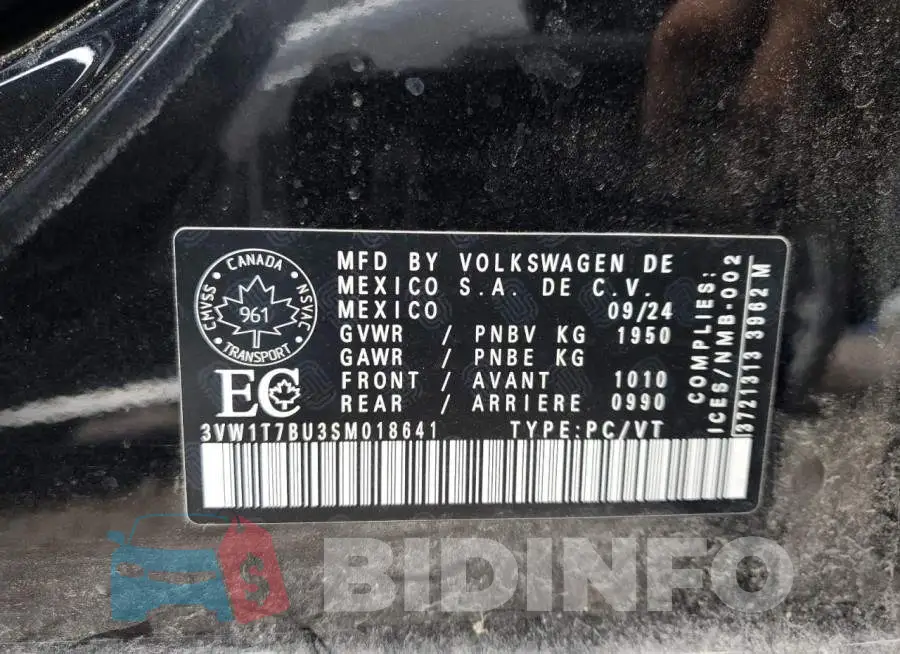 3VW1T7BU3SM018641 Photo# 12