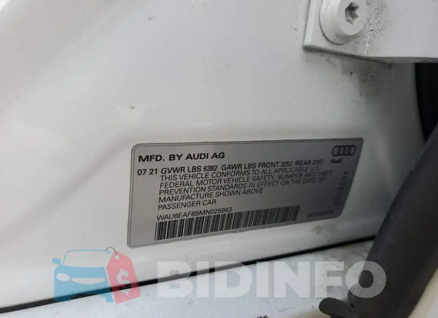 WAU8EAF85MN025943 Photo# 12