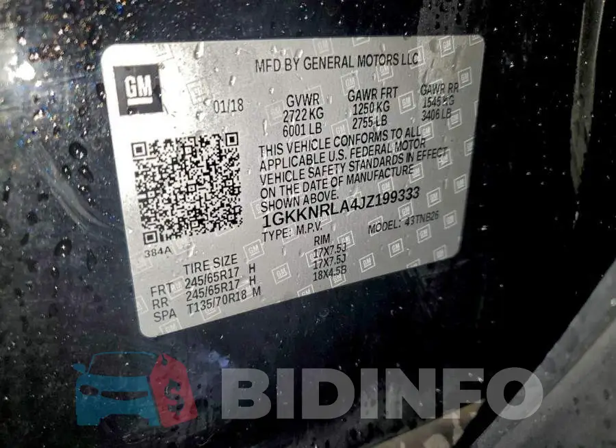 1GKKNRLA4JZ199333 Photo# 13