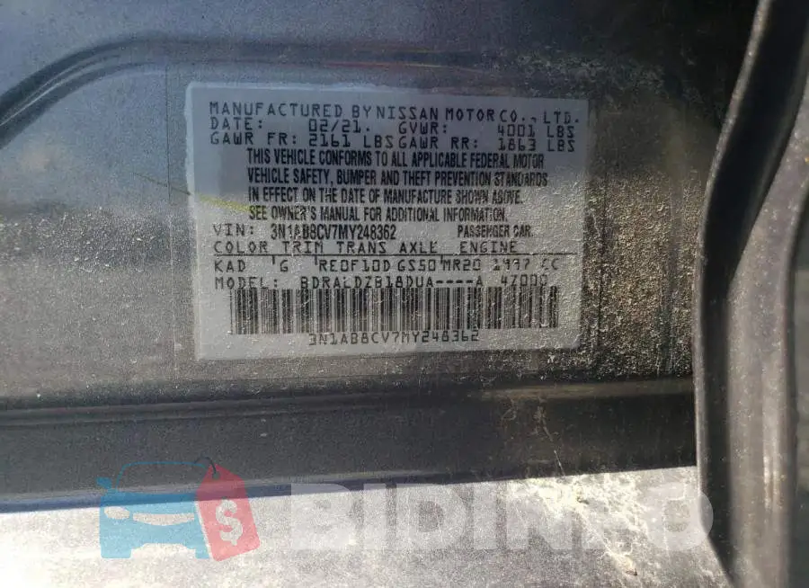 3N1AB8CV7MY248362 Photo# 12