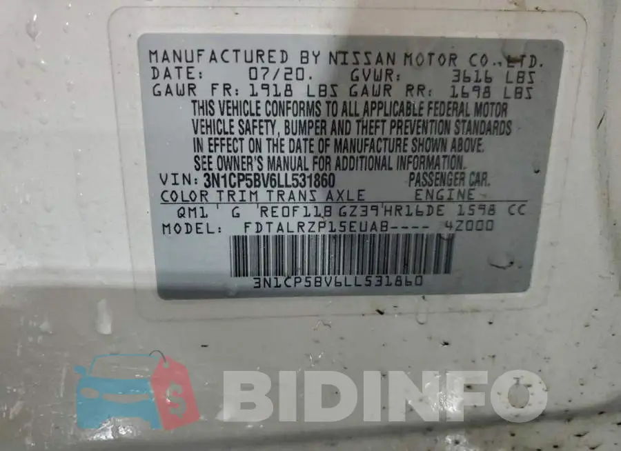 3N1CP5BV6LL531860 Photo# 12