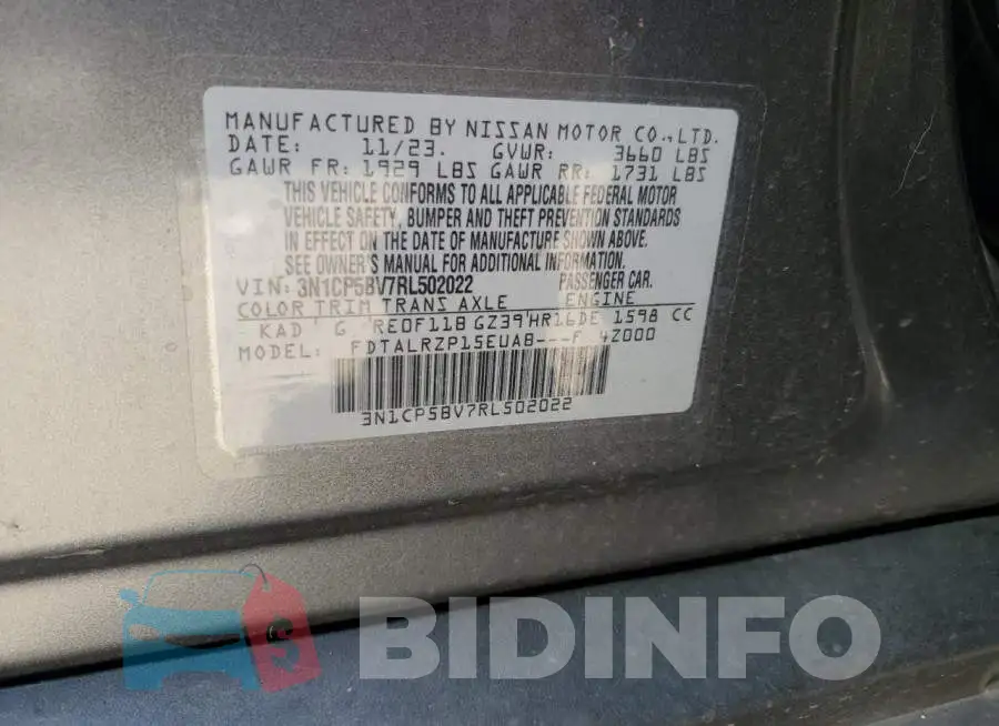 3N1CP5BV7RL502022 Photo# 13