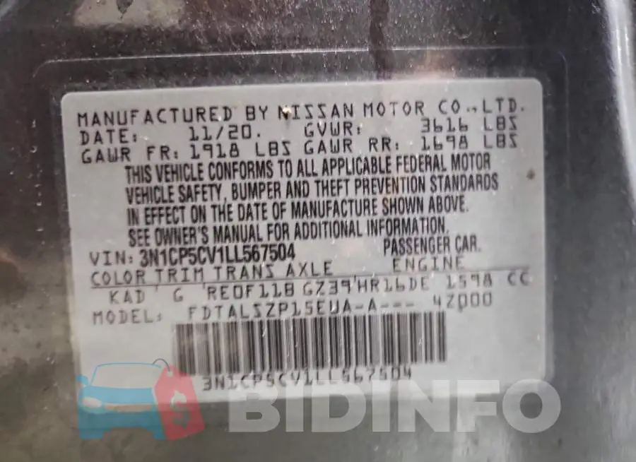 3N1CP5CV1LL567504 Photo# 13