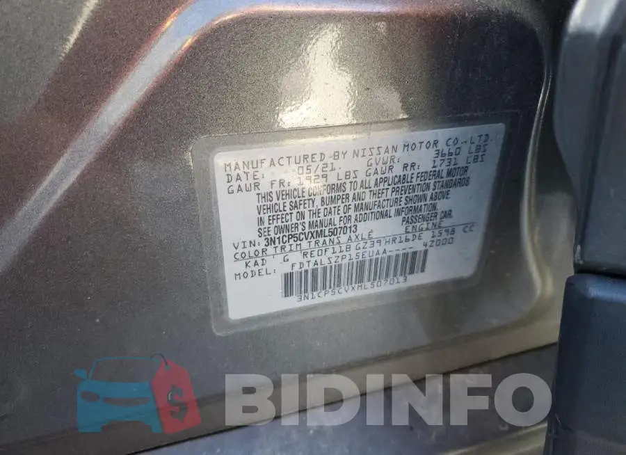 3N1CP5CVXML507013 Photo# 13