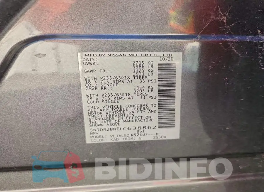 5N1DR2BN6LC638862 Photo# 13