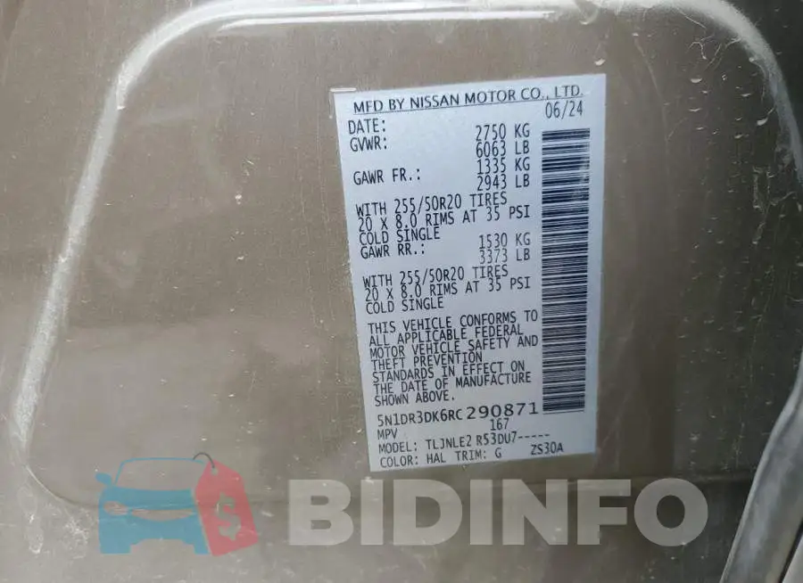 5N1DR3DK6RC290871 Photo# 14