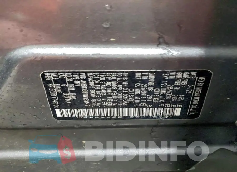 JN8BT3BB1NW333445 Photo# 13
