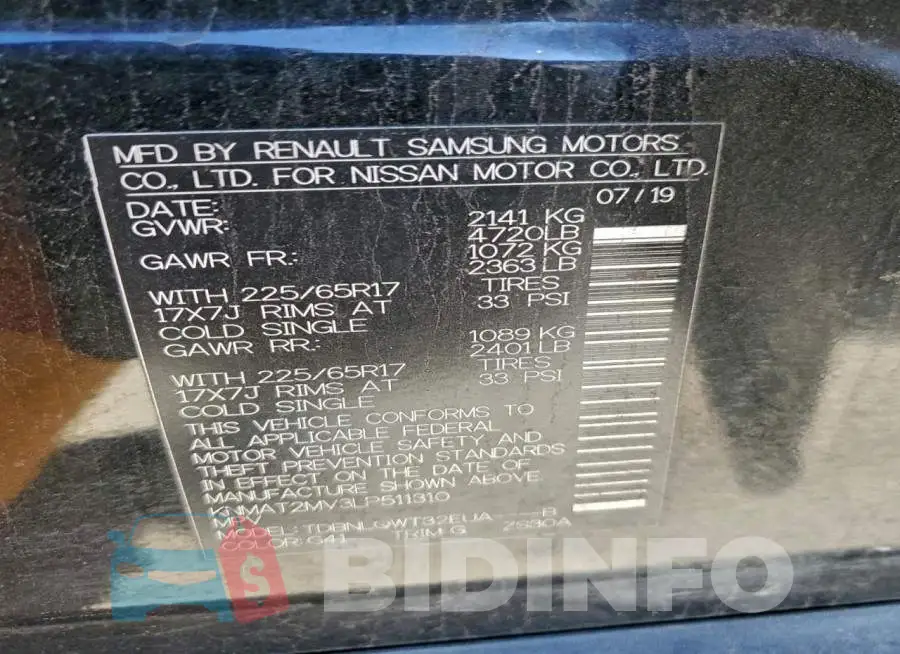 KNMAT2MV3LP511310 Photo# 14