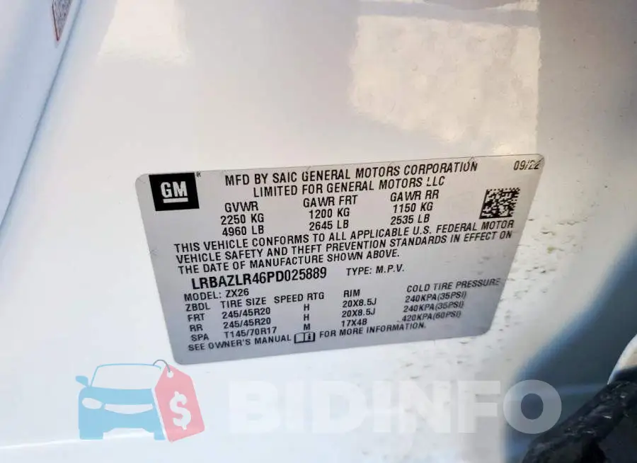 LRBAZLR46PD025889 Photo# 13