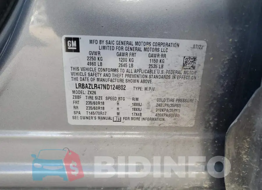 LRBAZLR47ND124802 Photo# 14