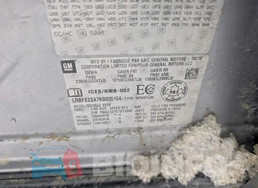 LRBFX2SA7KD005164 Photo# 10