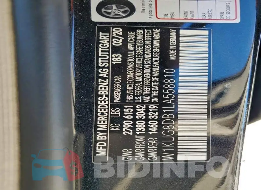 W1KUG8DB1LA558810 Photo# 12