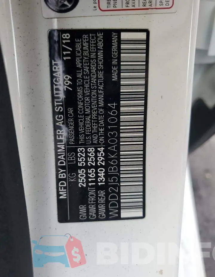 WDD2J5JB6KA031064 Photo# 13