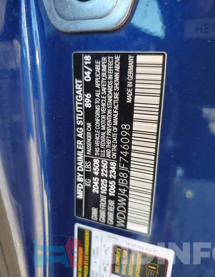 WDDWJ4JB8JF746098 Photo# 13