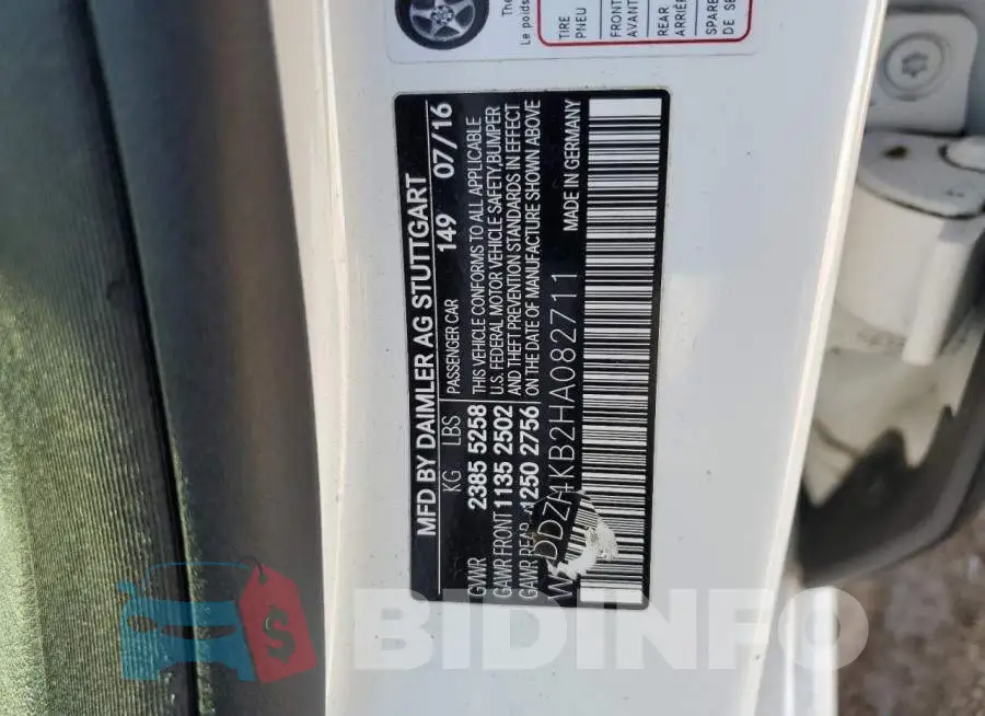 WDDZF4KB2HA082711 Photo# 12