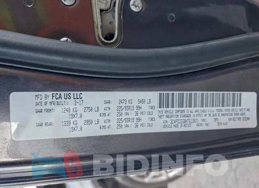 3C4PDCEG8HT613671 Photo# 14