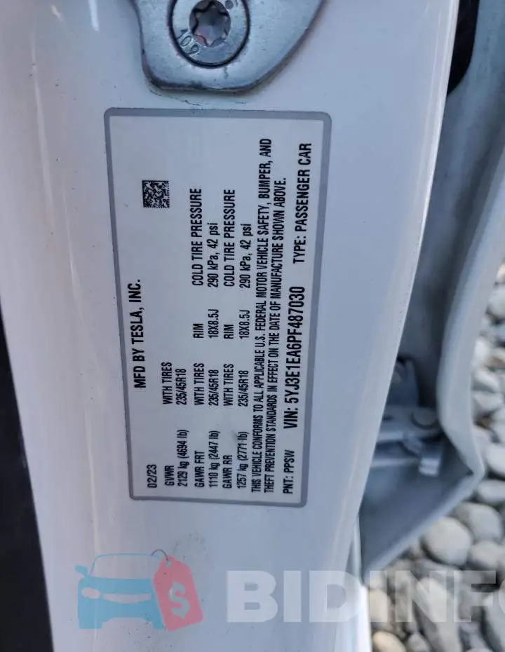 5YJ3E1EA6PF487030 Photo# 12