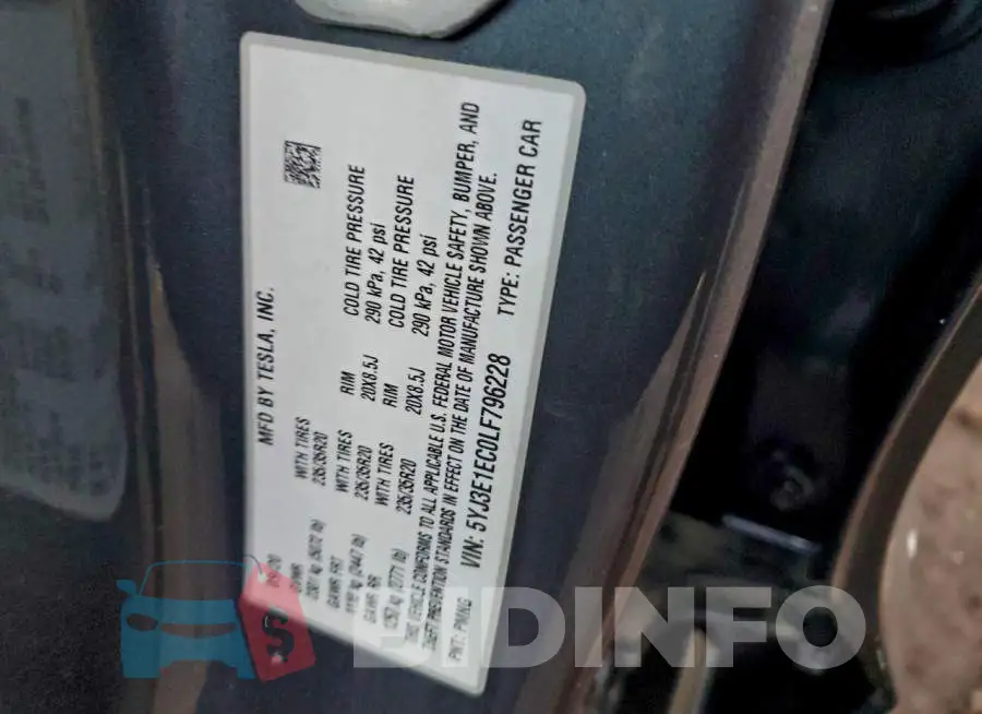 5YJ3E1EC0LF796228 Photo# 12