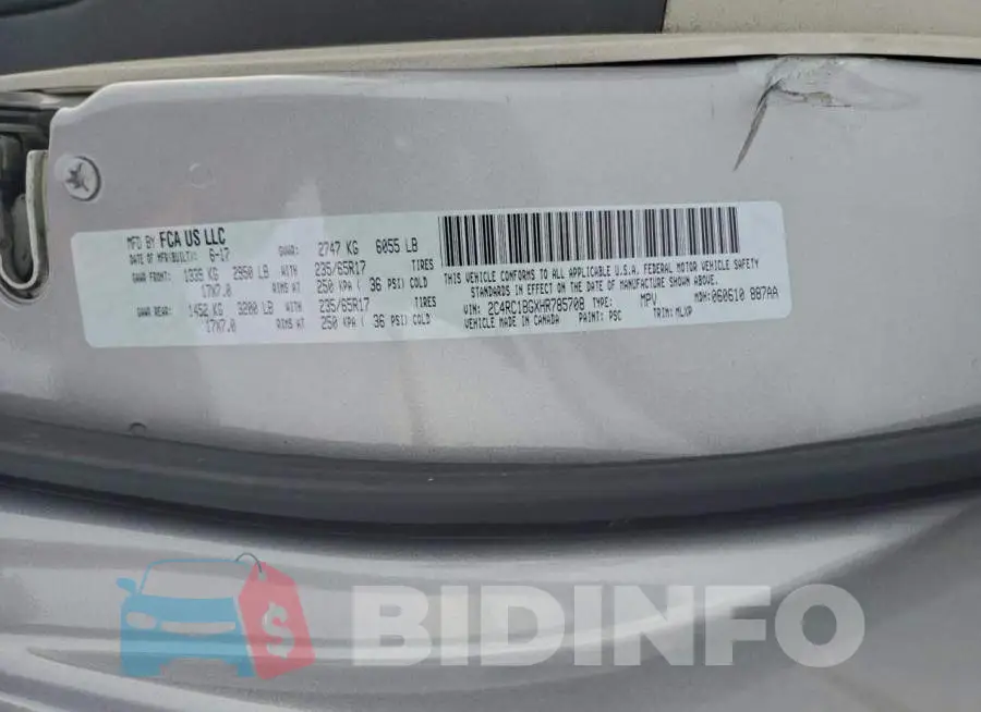 2C4RC1BGXHR785708 Photo# 14