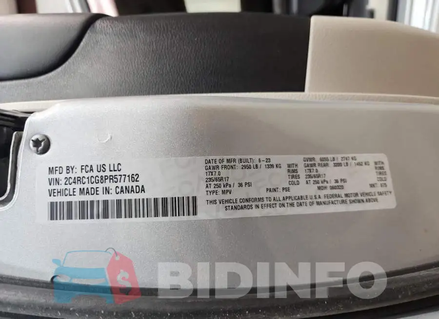 2C4RC1CG8PR577162 Photo# 14