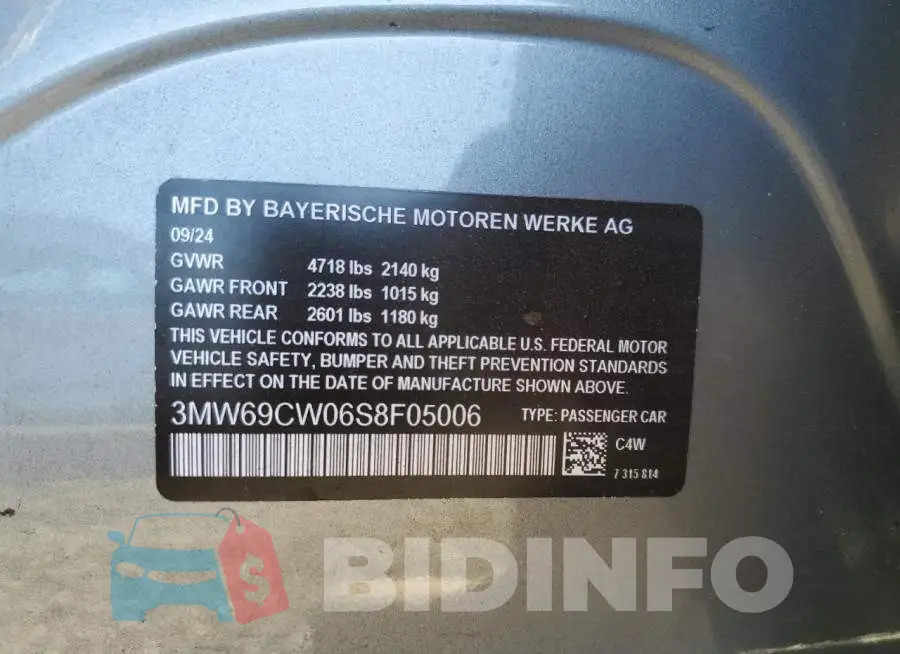 3MW69CW06S8F05006 Photo# 12