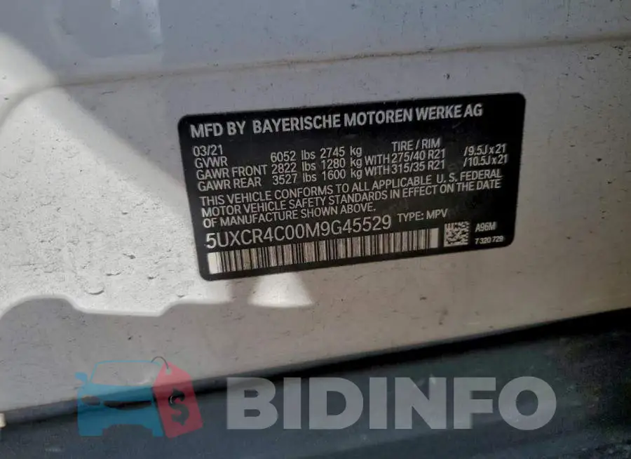 5UXCR4C00M9G45529 Photo# 13