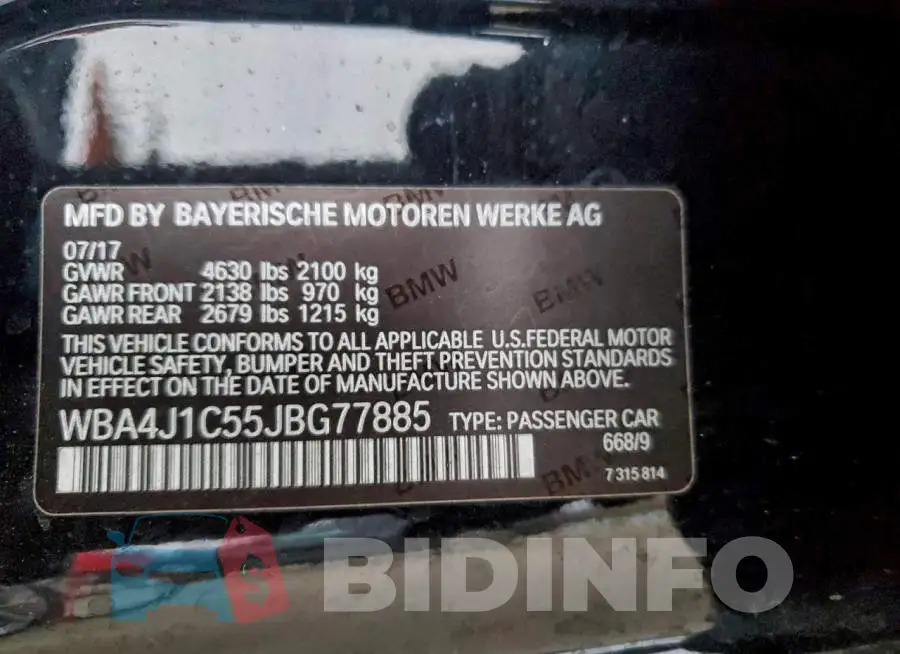 WBA4J1C55JBG77885 Photo# 12