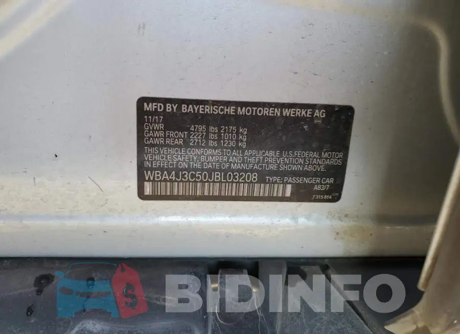 WBA4J3C50JBL03208 Photo# 13