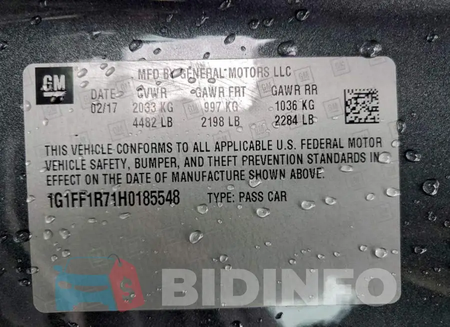 1G1FF1R71H0185548 Photo# 13