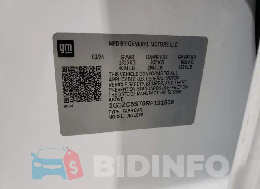 1G1ZC5ST0RF191506 Photo# 12