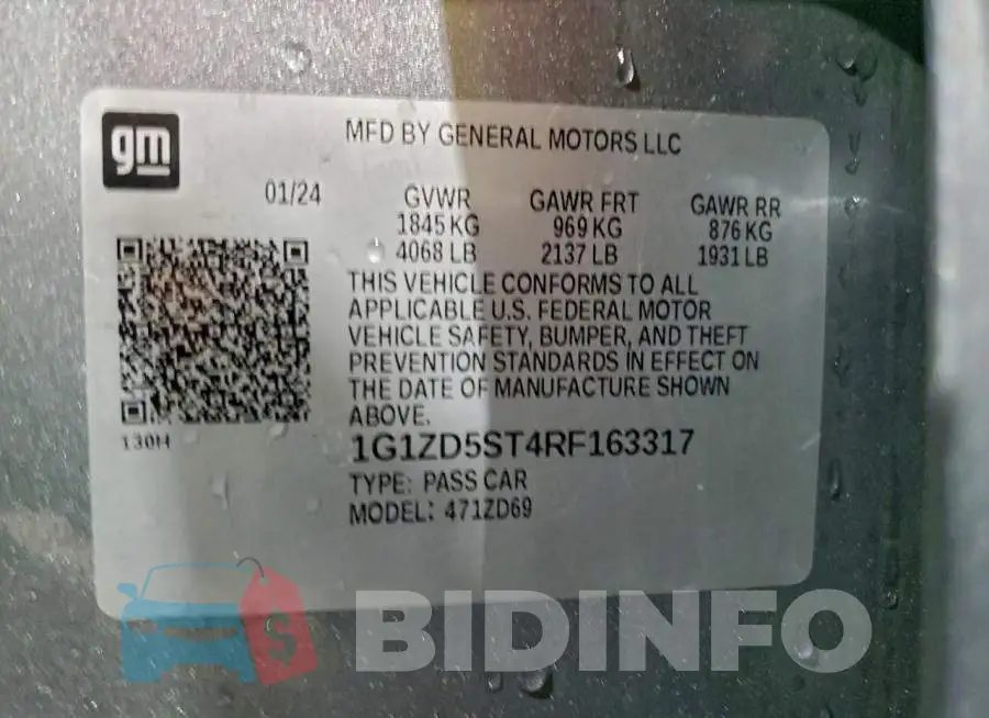 1G1ZD5ST4RF163317 Photo# 13