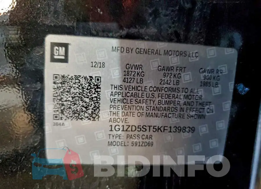 1G1ZD5ST5KF139839 Photo# 13