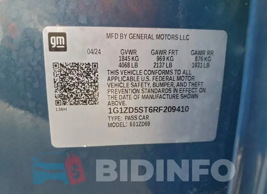 1G1ZD5ST6RF209410 Photo# 12