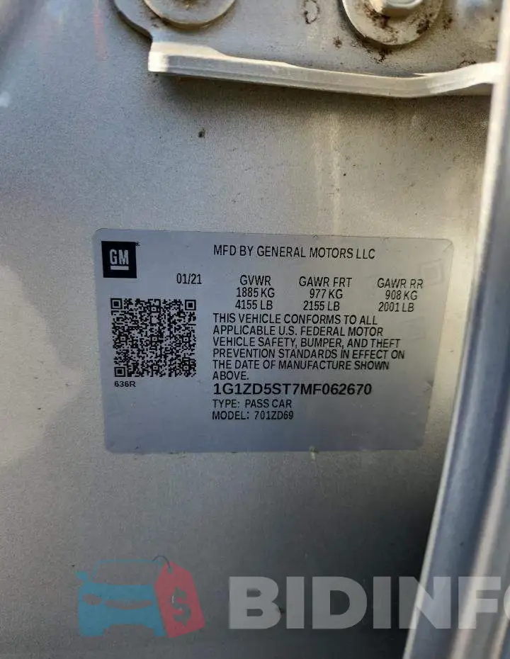 1G1ZD5ST7MF062670 Photo# 12