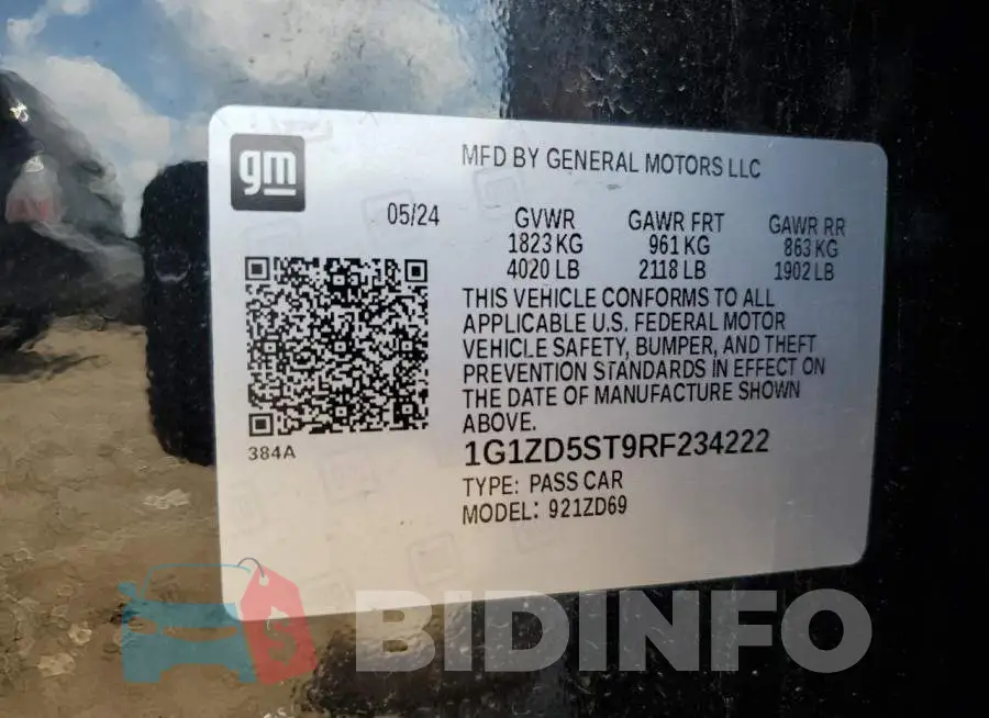 1G1ZD5ST9RF234222 Photo# 12