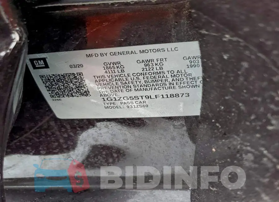 1G1ZG5ST9LF118873 Photo# 12