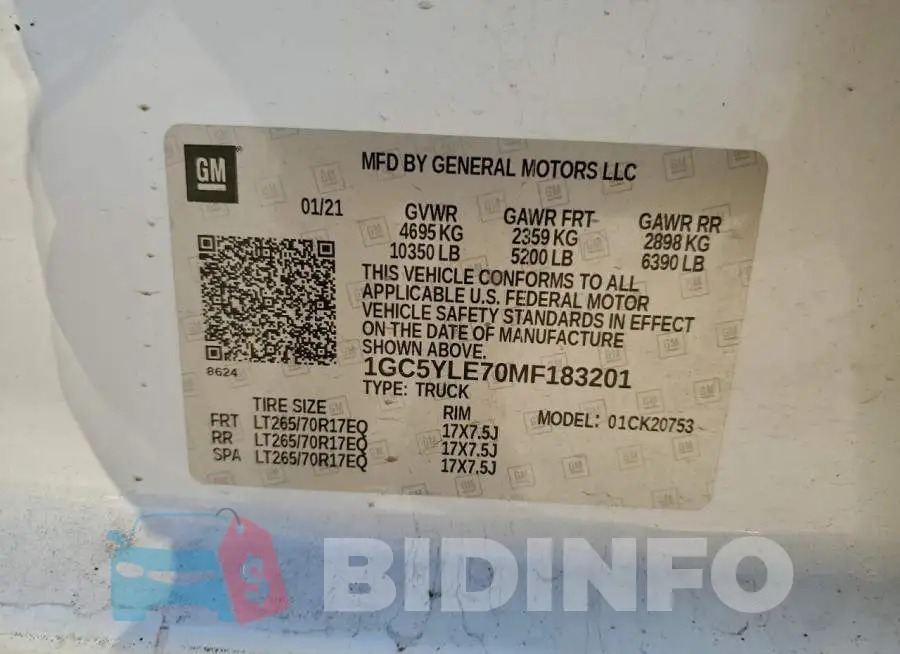 1GC5YLE70MF183201 Photo# 12