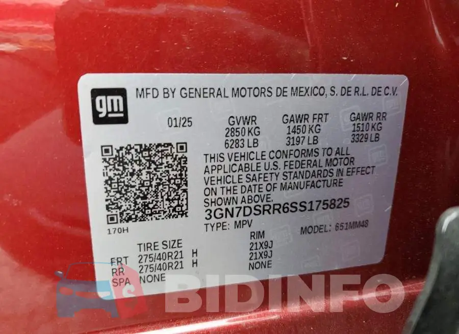 3GN7DSRR6SS175825 Photo# 14