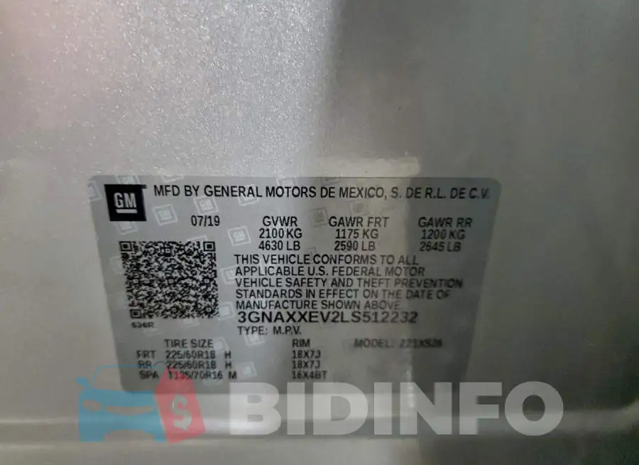 3GNAXXEV2LS512232 Photo# 14