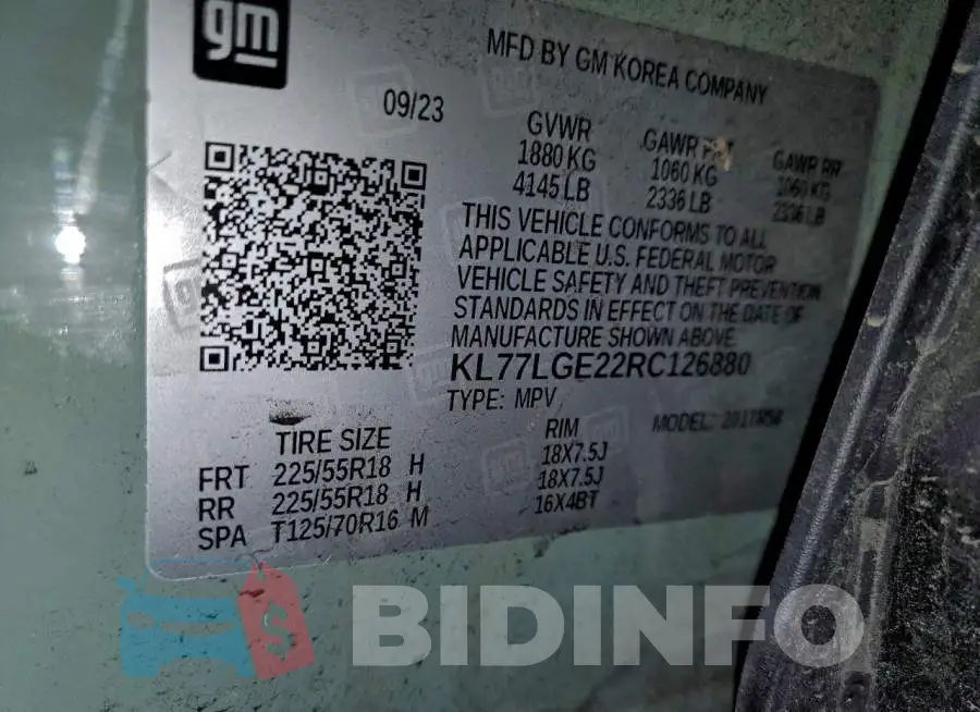 KL77LGE22RC126880 Photo# 13