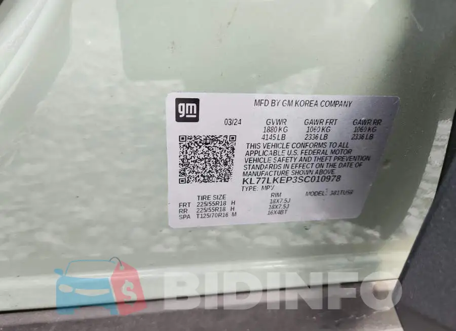 KL77LKEP3SC010978 Photo# 12