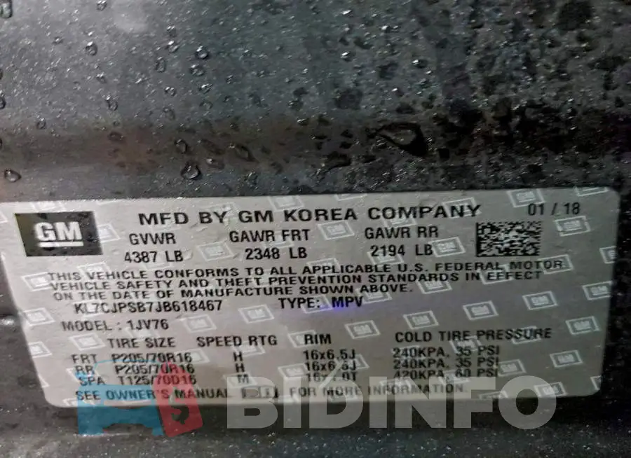 KL7CJPSB7JB618467 Photo# 13