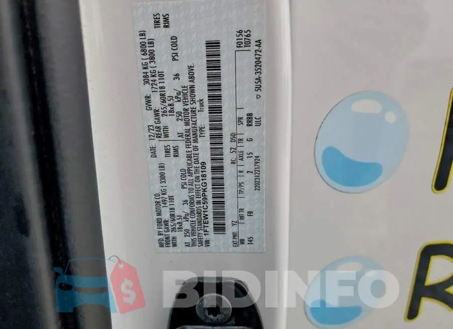 1FTEW1C59PKG18109 Photo# 12