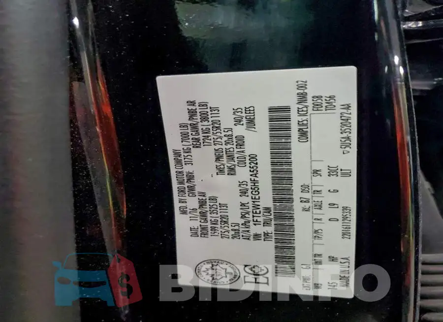 1FTEW1EG5HFA55200 Photo# 12