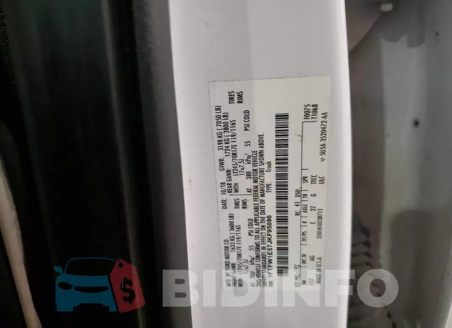 1FTFW1E57JKF95096 Photo# 12