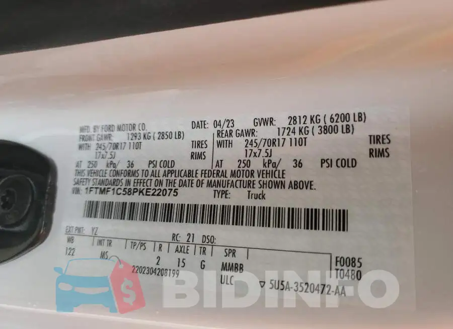 1FTMF1C58PKE22075 Photo# 12