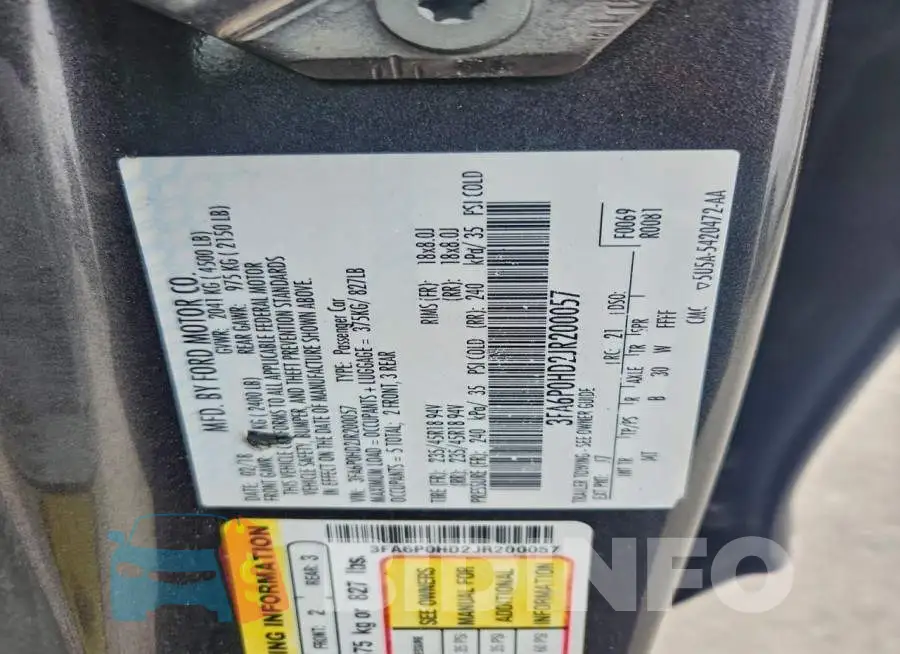 3FA6P0HD2JR200057 Photo# 12