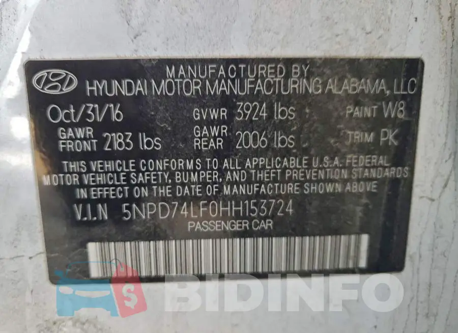 5NPD74LF0HH153724 Photo# 12