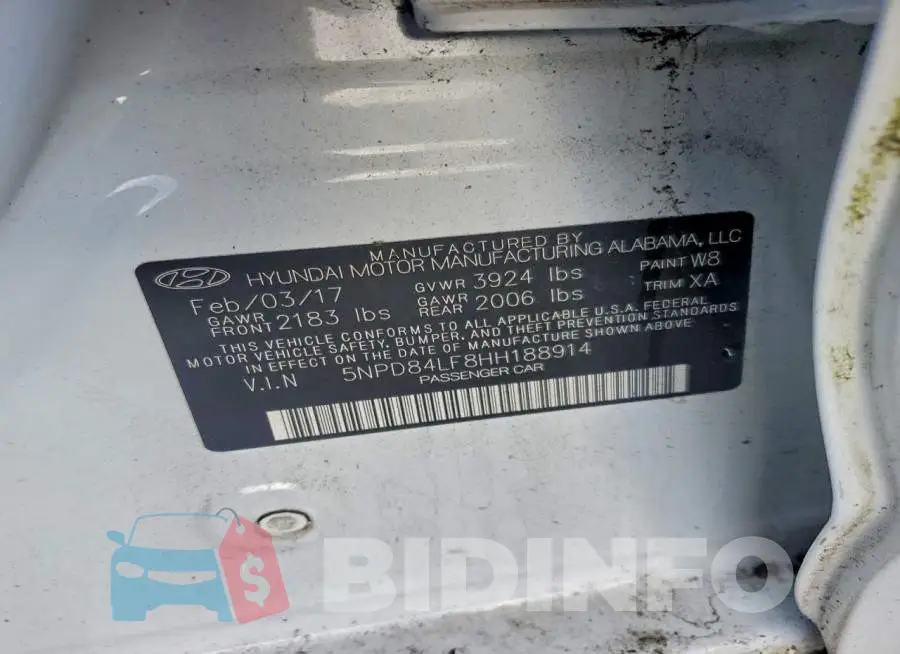 5NPD84LF8HH188914 Photo# 12