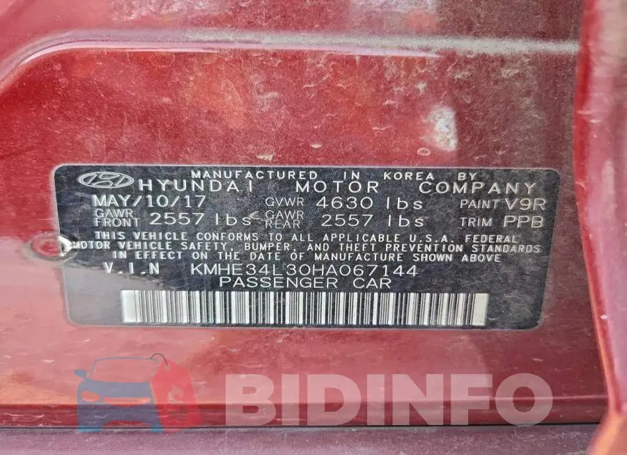 KMHE34L30HA067144 Photo# 12
